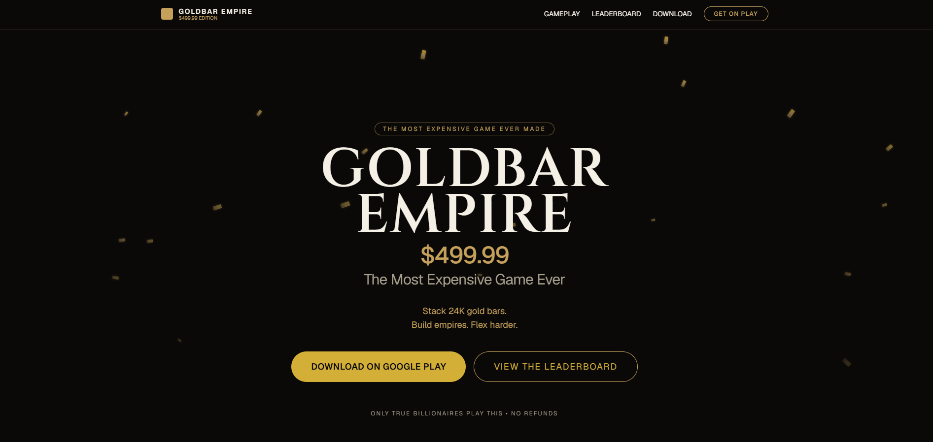 Goldbar Empire website screenshot